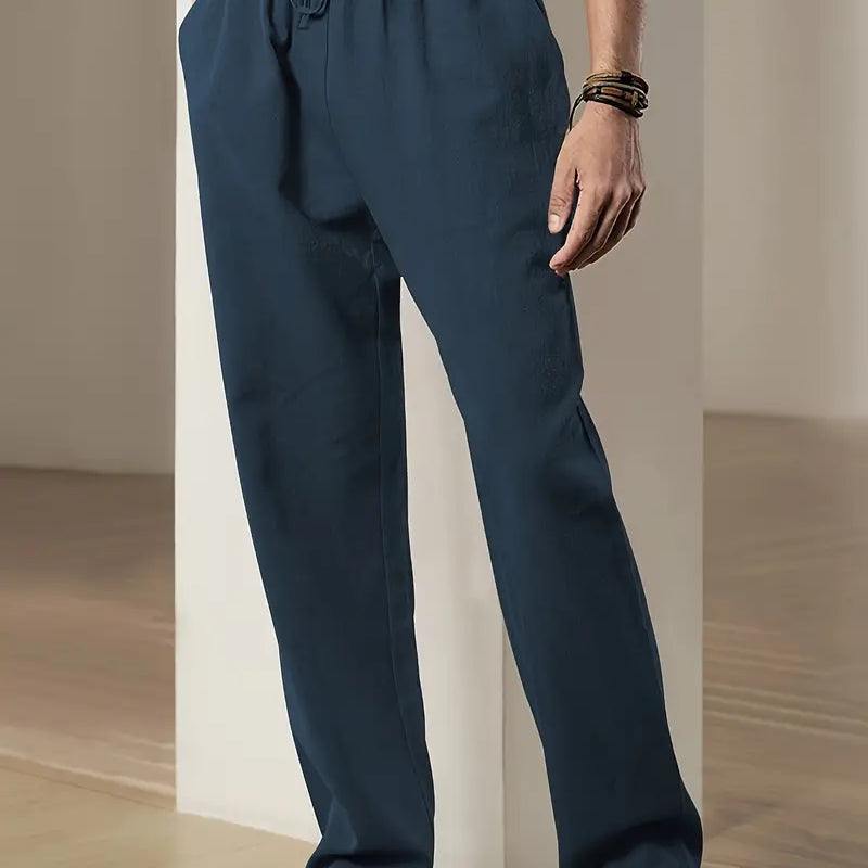 Pantalon Ample à Taille Élastique et Cordon