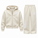 Ensemble de Survêtement Floral Premium – Sweat à Capuche Zippé & Pantalon Large