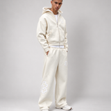 Ensemble de Survêtement Floral Premium – Sweat à Capuche Zippé & Pantalon Large