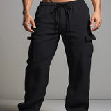 Pantalon Cargo Ample à Cordon de Serrage