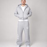 Ensemble de Survêtement Floral Premium – Sweat à Capuche Zippé & Pantalon Large