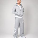 Ensemble de Survêtement Floral Premium – Sweat à Capuche Zippé & Pantalon Large