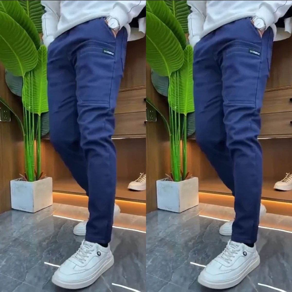 Pantalon Fuselé Essentiel à Coupe Ajustée