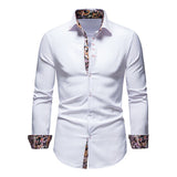 Chemise Ajustée à Détails Floraux