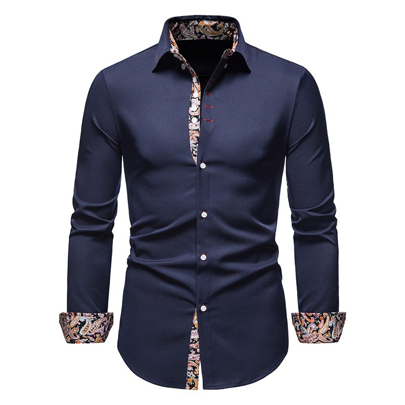 Chemise Ajustée à Détails Floraux