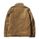 Veste trucker homme en velours côtelé doublée sherpa