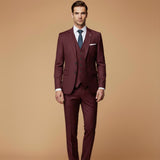 Ensemble Ajusté Léger Bleu Marine Homme