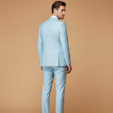Ensemble Ajusté Léger Bleu Marine Homme