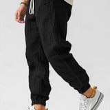 Pantalon Cargo Homme à Taille Élastique