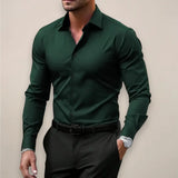 Chemise Ajustée à Manches Longues