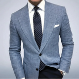 Blazer homme ajusté à coupe structurée et épurée