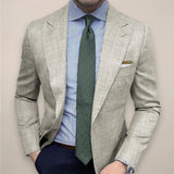 Blazer homme ajusté à coupe structurée et épurée