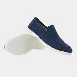 Mocassins Homme en Suédine à Enfiler