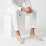 Mocassins Homme en Suédine à Enfiler