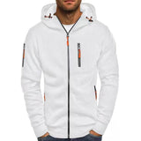 Sweat à Capuche Zippé à Col Montant