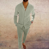 Ensemble Chemise Col Revers et Pantalon