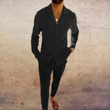 Ensemble Chemise Col Revers et Pantalon