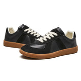 Baskets Homme en Cuir à Lacets