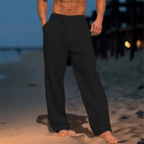 Pantalon Ample À Cordon Léger Blanc Homme