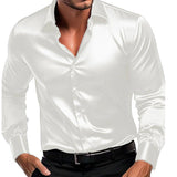 Chemisier Élégant Blanc Homme