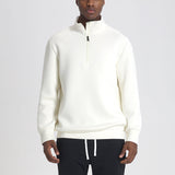 Sweat Col Montant Zippé Coupe Minimaliste