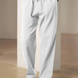 Pantalon Ample à Taille Élastique et Cordon