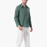 Chemise Texturée à Poche Poitrine