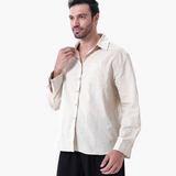 Chemise Texturée à Poche Poitrine