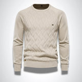 Pull Tricoté Homme Motif Texturé