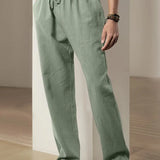 Pantalon Ample à Taille Élastique et Cordon