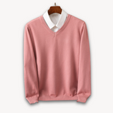Pull Homme Col V en Maille Fine