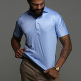 Polo Homme Minimaliste à Manches Courtes
