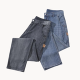 Jean Ample Délavé à Taille Élastique