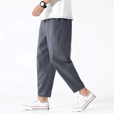 Pantalon Raccourci Gris Homme