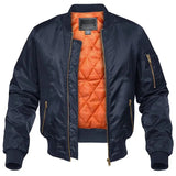 Blouson aviateur homme matelassé à bords côtes