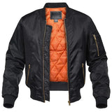 Blouson aviateur homme matelassé à bords côtes