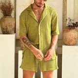 Ensemble Texturé Chemise et Short