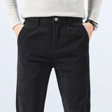 Pantalon Chino Texturé Coupe Fuselée