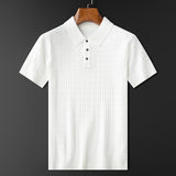 Polo Texturé à Motif Vertical