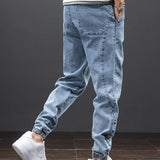 Jean Jogger Ample à Chevilles Resserrées
