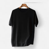 T-Shirt Homme en Maille Fine Col Rond