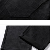 Pantalon à Carreaux Fuselé Style Contemporain