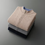 Cardigan Homme Zippé en Maille Fine