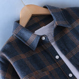 Chemise à Carreaux à Manches Longues
