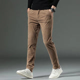 Pantalon Chino Texturé Coupe Fuselée