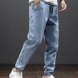 Jean Jogger Ample à Chevilles Resserrées