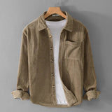 Veste En Velours Côtelé Verte Homme