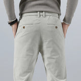 Pantalon Chino Texturé Coupe Fuselée