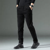 Pantalon Chino Texturé Coupe Fuselée