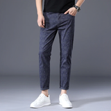 Pantalon à Carreaux Fuselé Style Contemporain